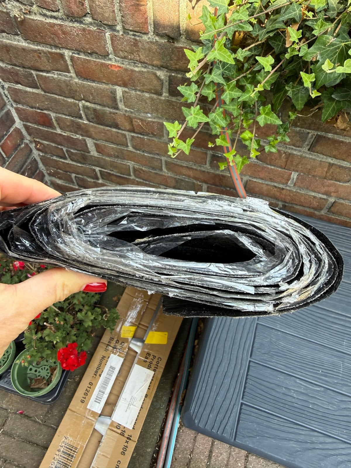 Bitumen. Nieuw op rol, Ophalen, Overige materialen, Zwart, Nieuw