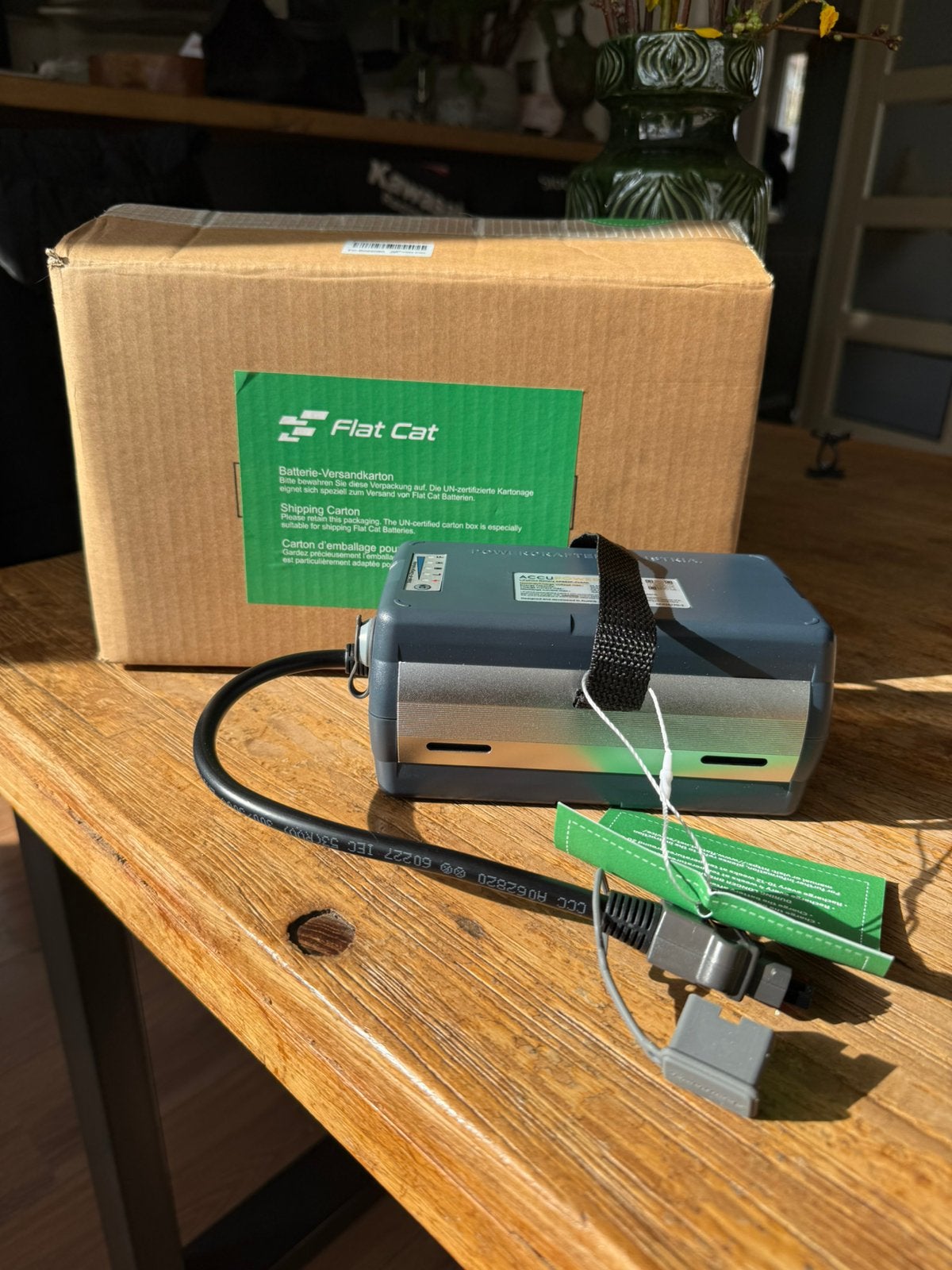 NIEUW accu Flatcat trolley - Li-Fi 8.0Ah, Sport en Fitness, Golf, Overige merken, Nieuw, Ophalen of Verzenden, Flatcat