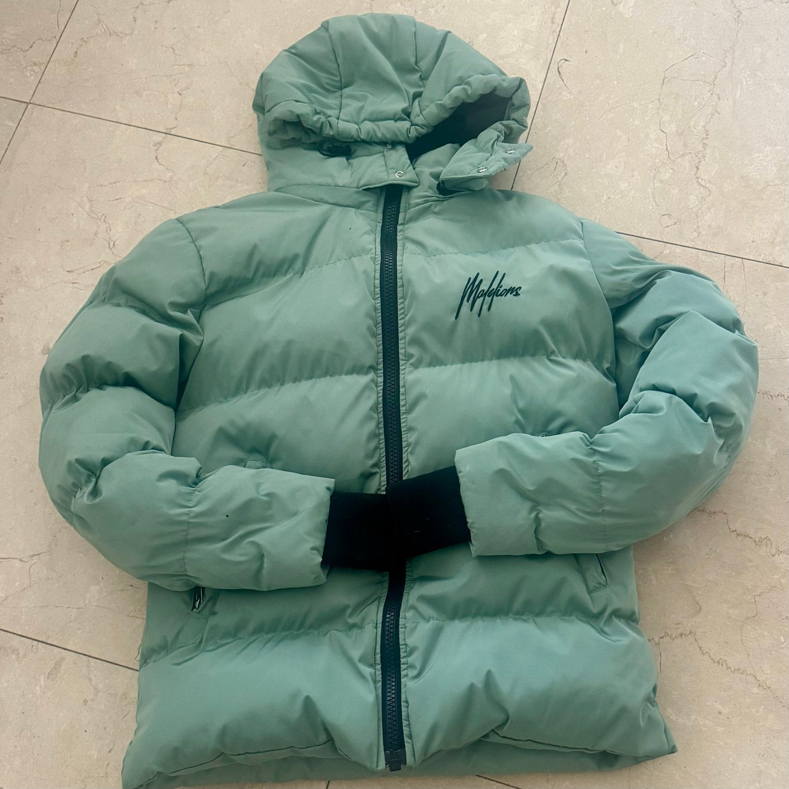Malelions winterjas en hoodie set -  mt 176, Kinderen en Baby's, Kinderkleding | Maat 176, Ophalen, Zo goed als nieuw, Jongen