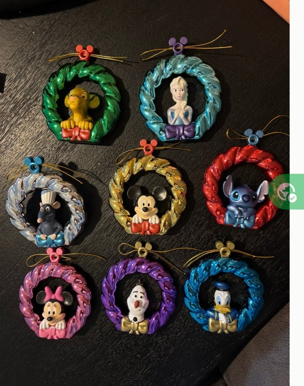 Disney Frozen blik met 8 kerstornamenten, Verzamelen, Disney, Ophalen, Mickey Mouse, Nieuw, Beeldje of Figuurtje