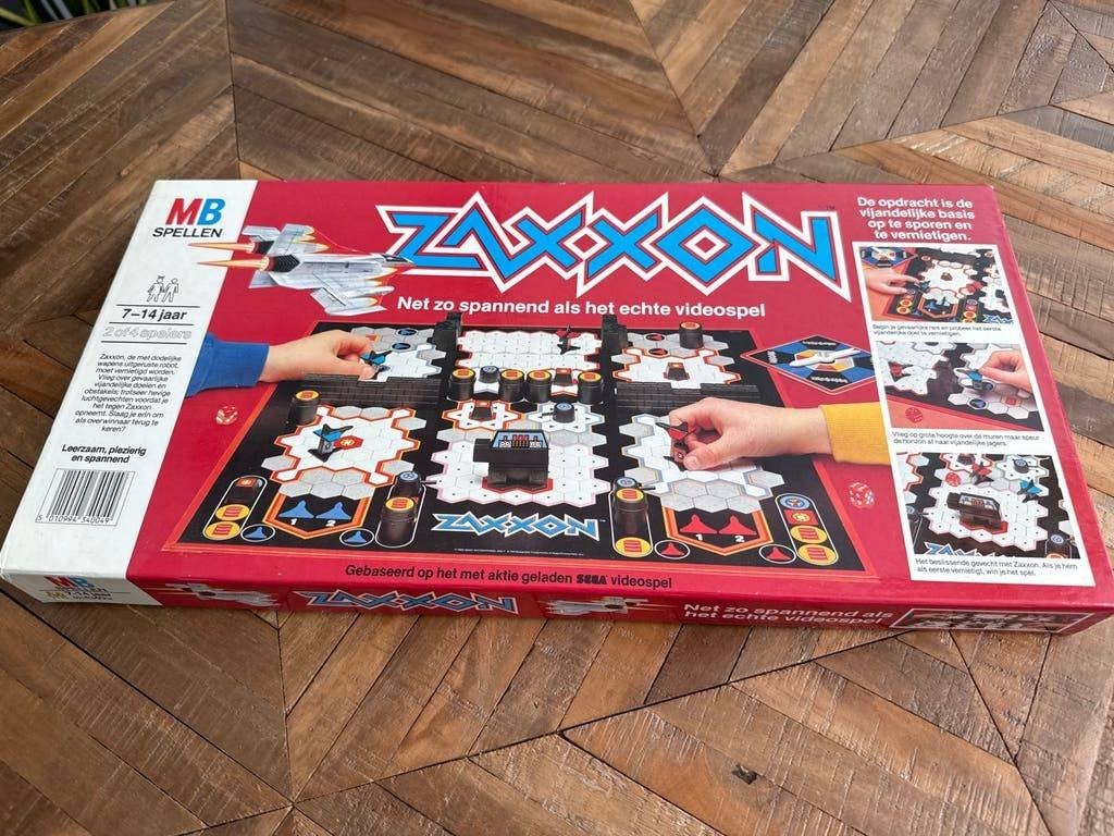 Zaxxon Bordspel Compleet - MB Spellen, Ophalen of Verzenden, Gebruikt