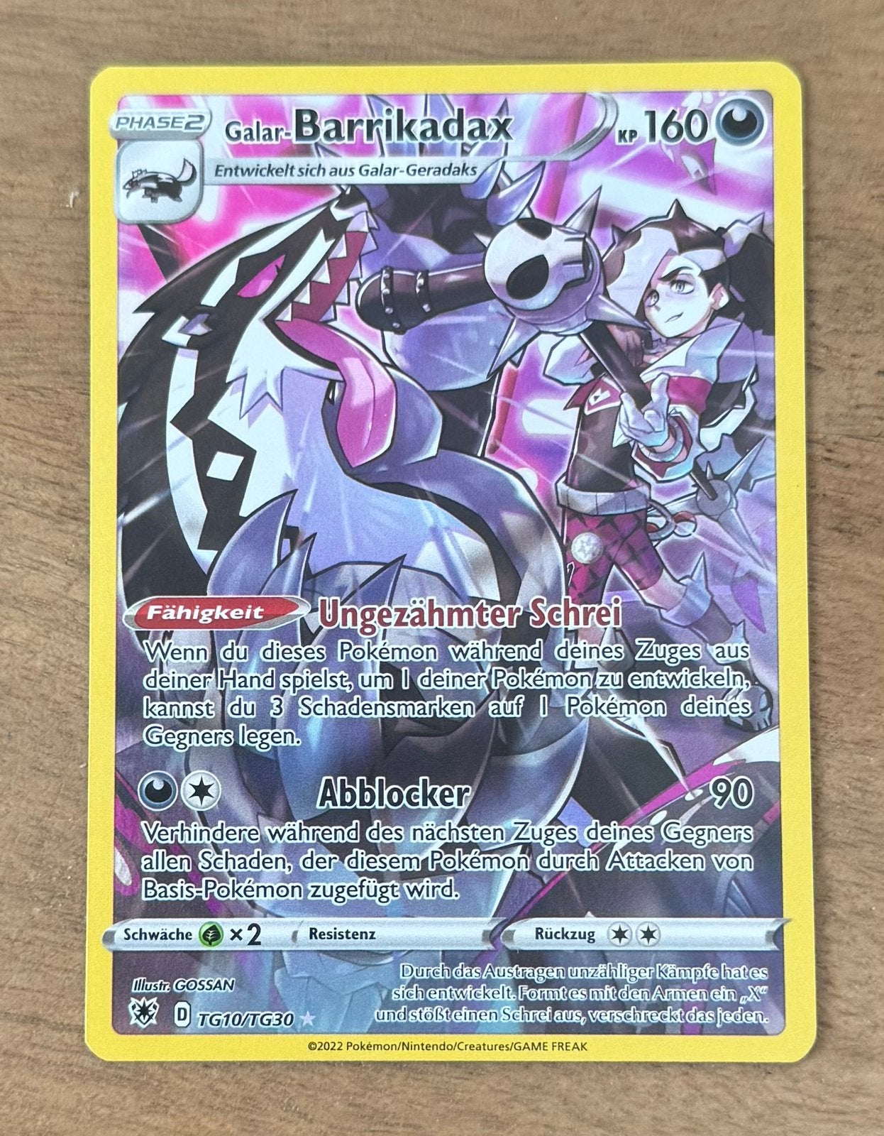 Galar barrikadax TH10/TG30 pokemon kaart, Ophalen of Verzenden, Zo goed als nieuw