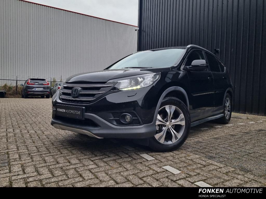Honda CR-V 2.0 I-vtec 114KW AWD Aut5  ( 1 garantie! ), Auto's, Zwart, 4 cilinders, Leder en Stof, Zwart