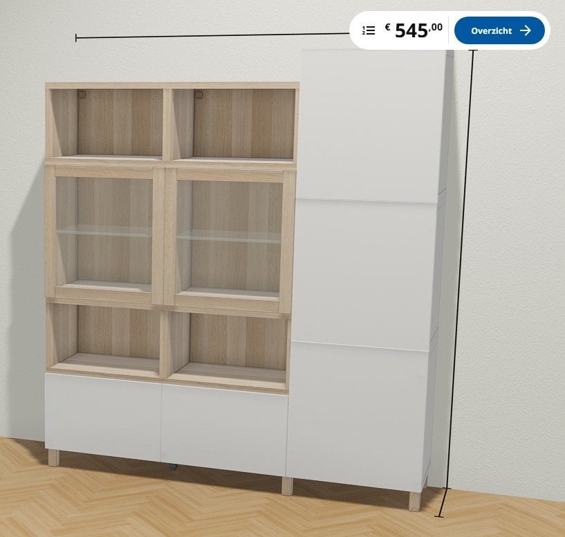 Ikea Besta hang kastjes, Huis en Inrichting, Ophalen, Gebruikt