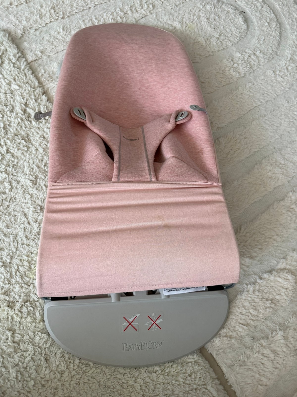 BabyBjörn Wipstoel Bliss - Roze, Gebruikt, Wipstoel, Met gordel(s) of riempje(s), Ophalen