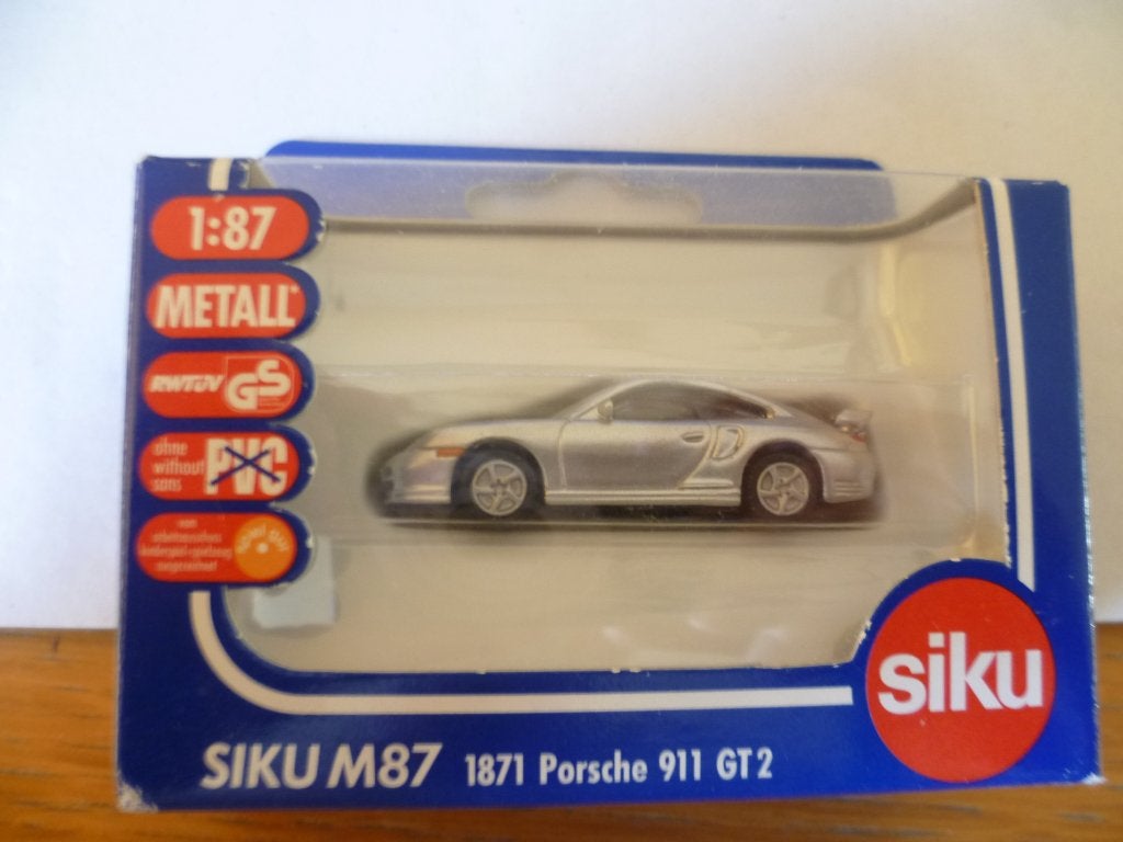 Siku 1871 Porsche 911 GT 2 in doosje 1:87 modelauto, Ophalen of Verzenden, Nieuw, Auto, SIKU