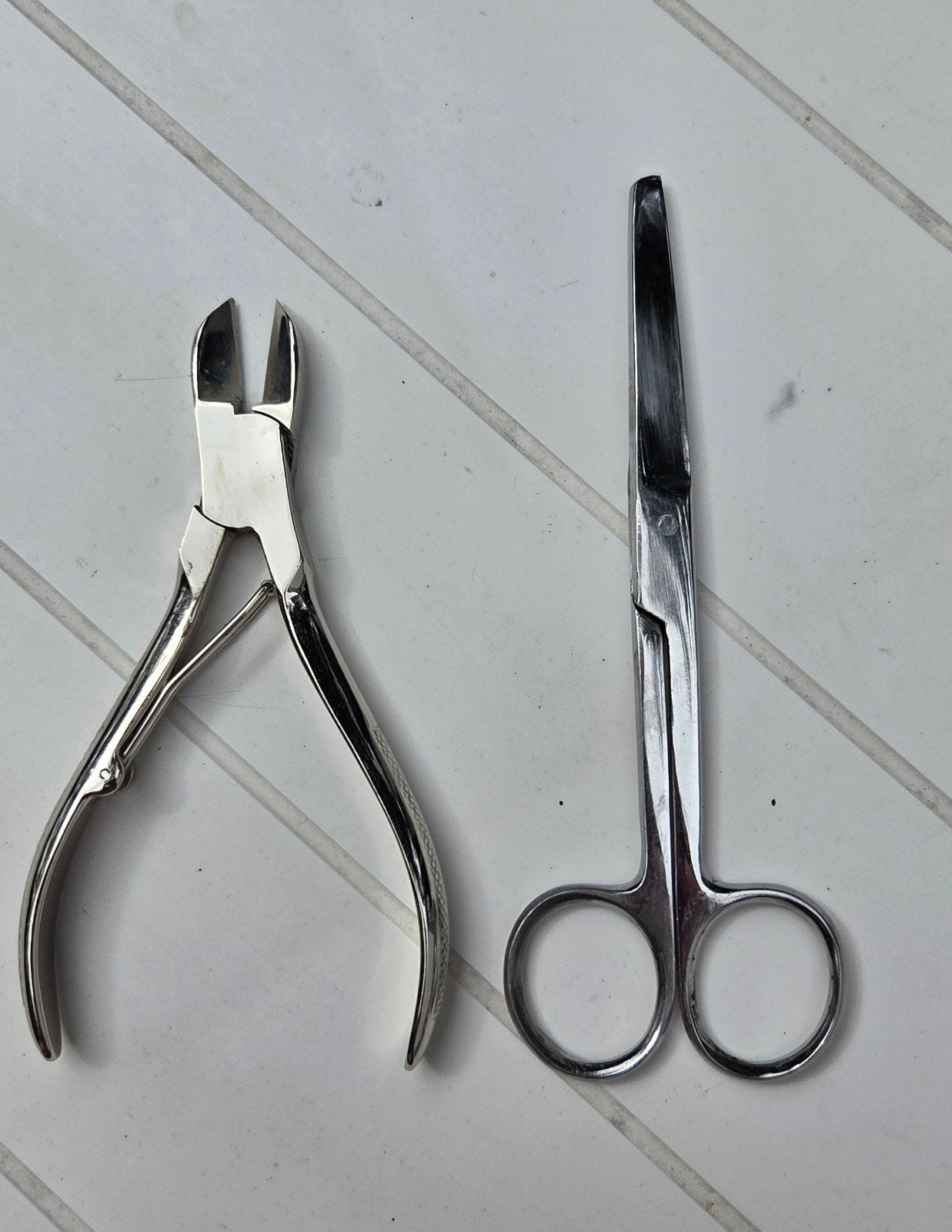 Pedicure set: originele nageltang en schaar, Verzenden, Gebruikt, Overige typen