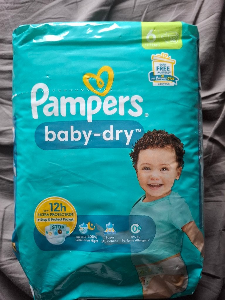 Pampers baby dry maat 6 luiers, Ophalen of Verzenden, Nieuw