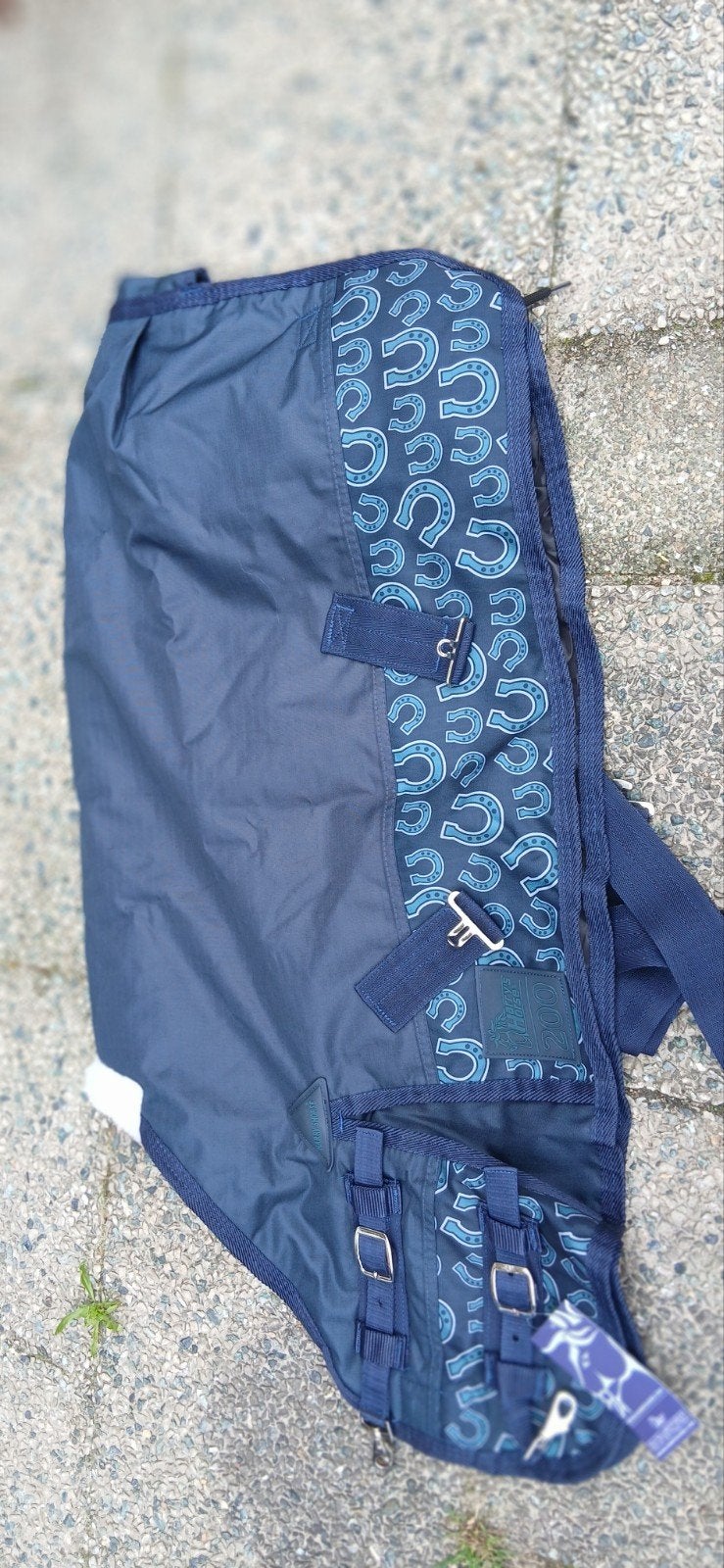 Shetlander 200gr winterdeken 70 x 105 Nieuw, Shetlander/Mini, Ophalen of Verzenden, Dubbele borstsluiting, Blauw
