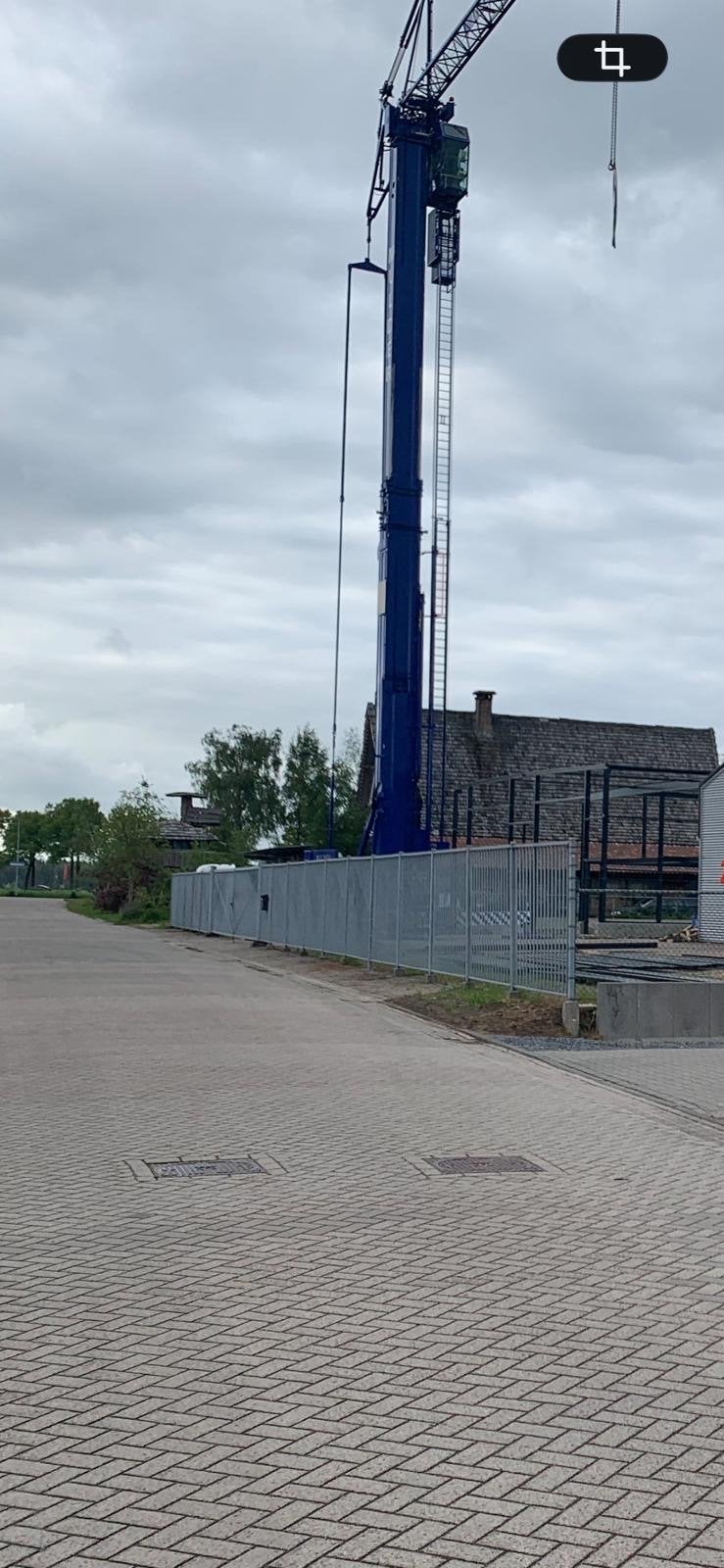 Heras spijlen hekwerk gegalvaniseerd vzv puntenkam, Ophalen, Gebruikt, IJzer, Spijlenhekwerk
