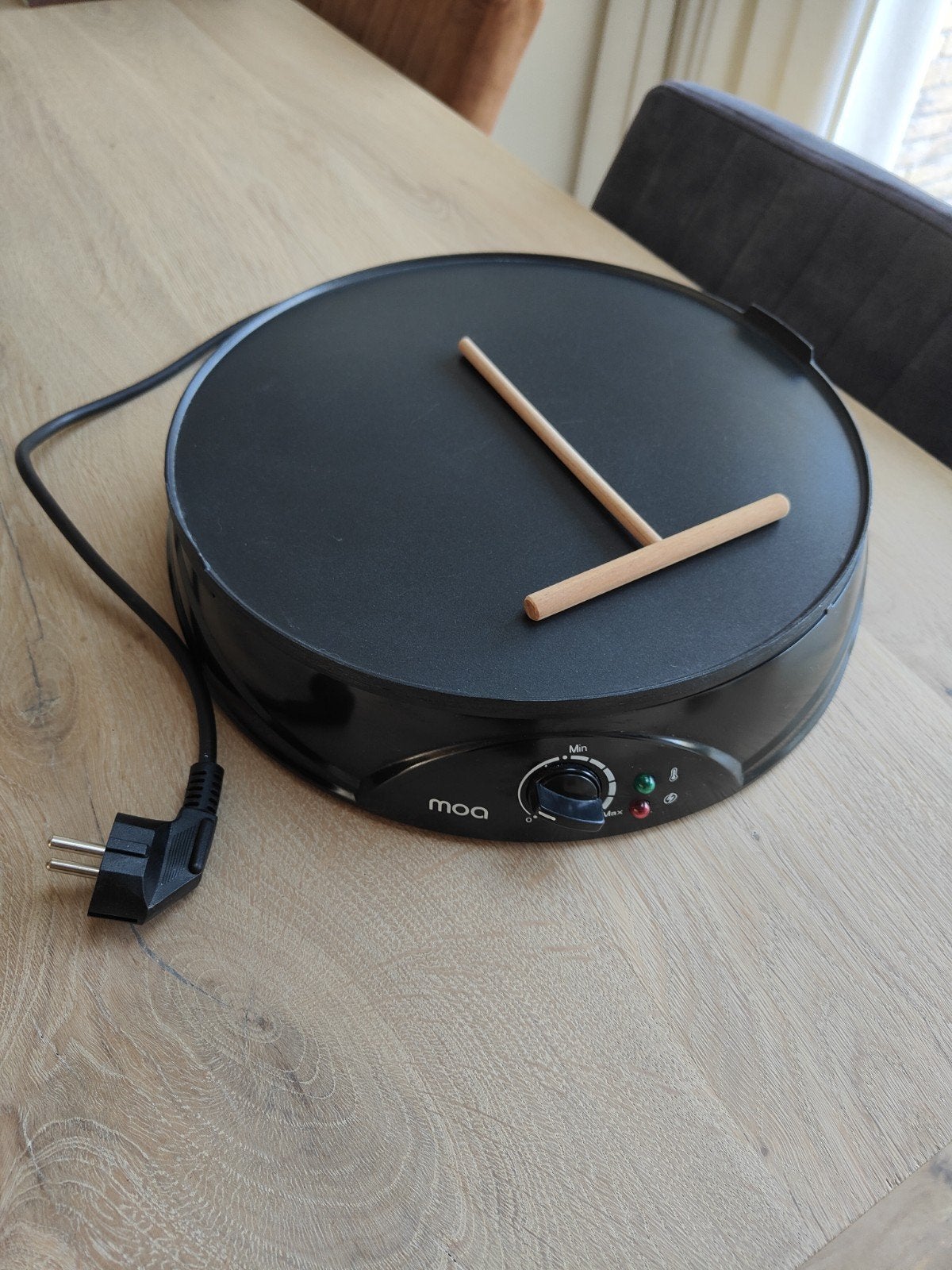 MOA Crêpe Maker - Pannenkoekenplaat met Spreader, Ophalen, Zo goed als nieuw