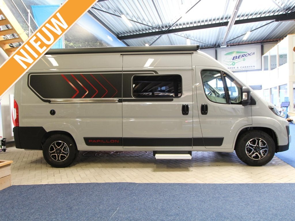 Bürstner Papillon PC 6.0 zeer compleet!, Caravans en Kamperen, Campers, Automaat, Buscamper of Camperbus, Tot en met 2, Treinzit
