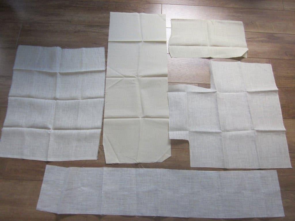 5 Borduurstoffen verschillende afmetingen - kleuren - nieuw, Ophalen of Verzenden, Zo goed als nieuw, Handborduren, Onderdeel of Toebehoren