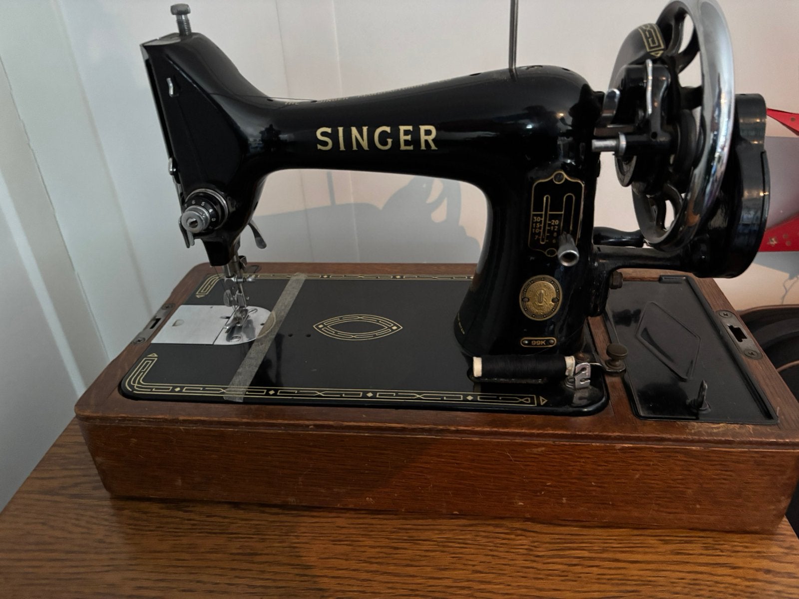Singer naaimachine, Ophalen
