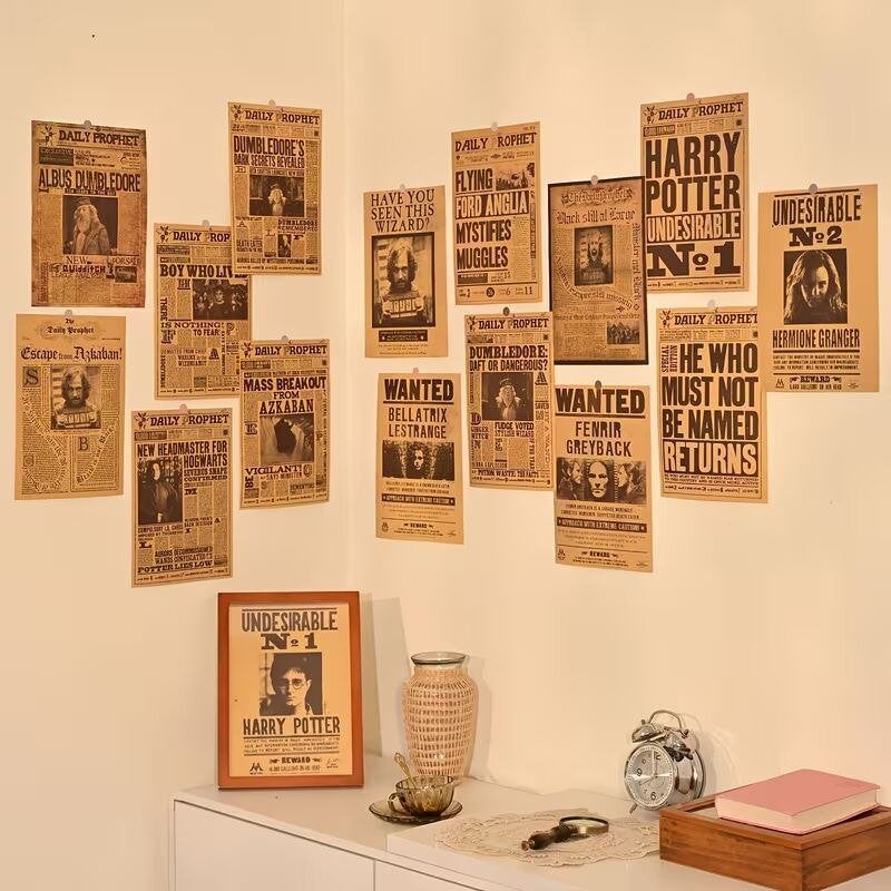 HP Harry Potter krant posters 16 opties (en meer!!), Ophalen of Verzenden, Nieuw, Boek of Poster