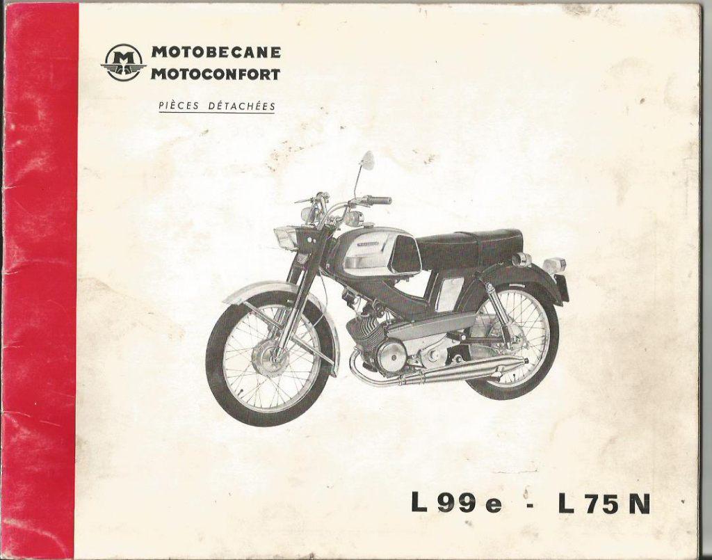 Motobecane L99 e L75 N onderdelenlijst (7016z), Ophalen of Verzenden, Zo goed als nieuw