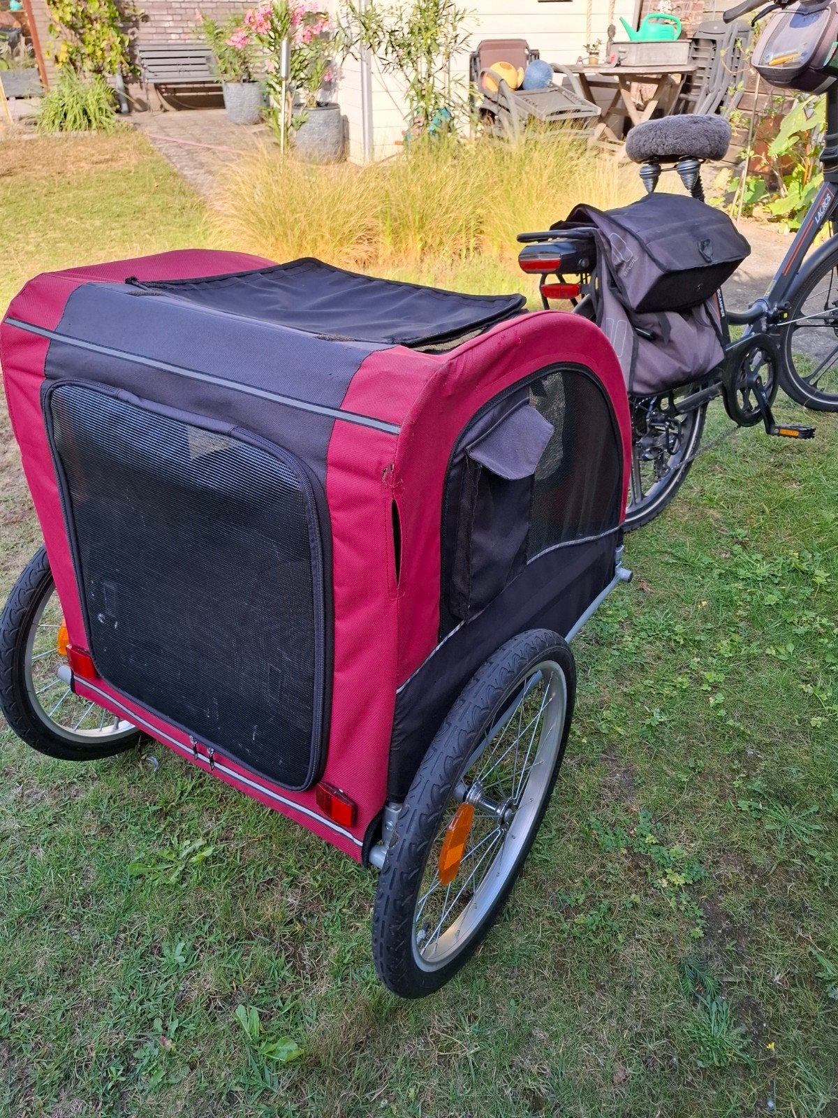 Trixie Hondenfietskar - Rood/Zwart, Fietsen en Brommers, Fietsaccessoires | Aanhangers en Karren, Ophalen, Trixie, 20 tot 40 kg