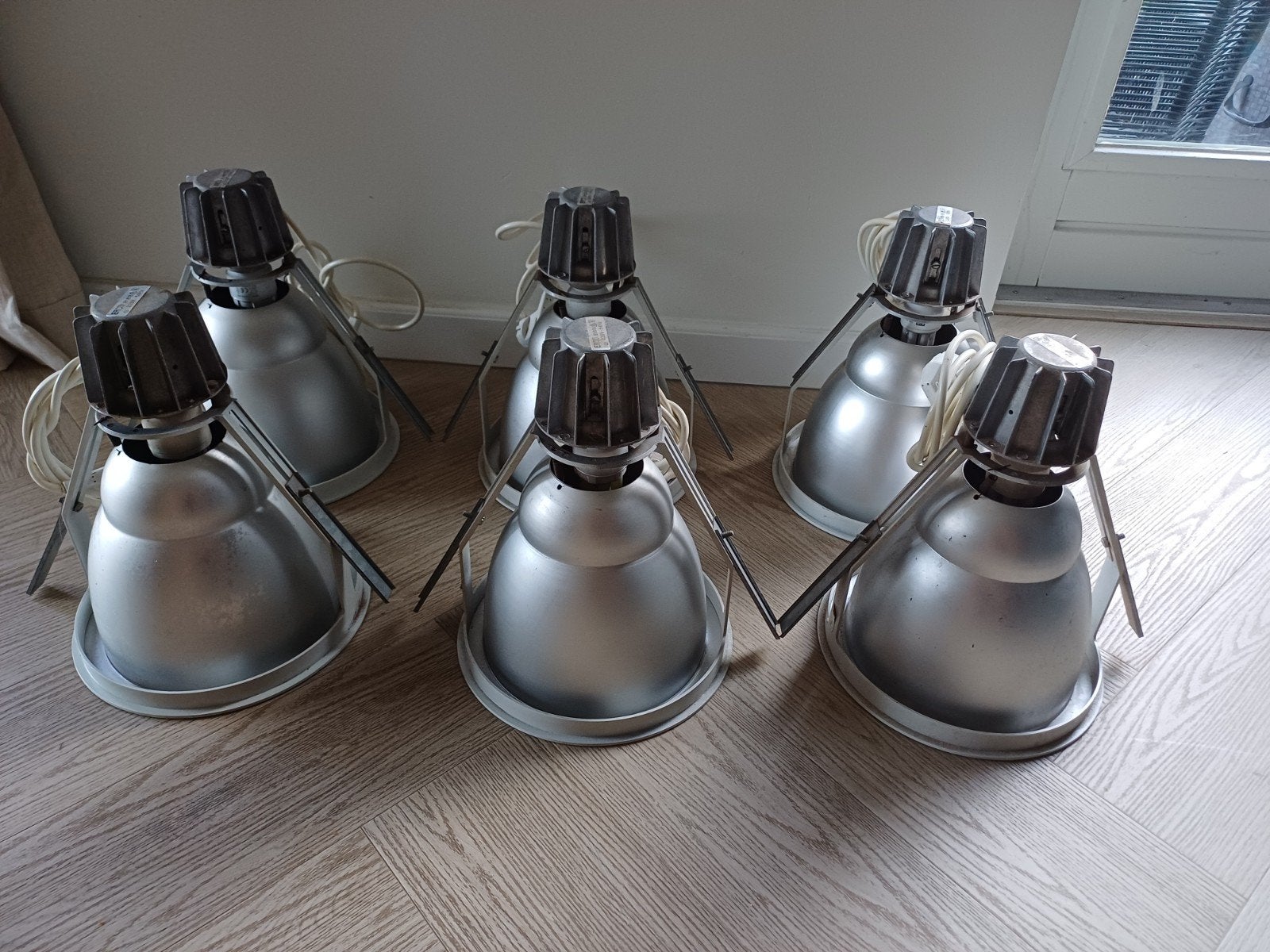 Set van 6 ERCO 81818 220V~50Hz, Metaal, Overige merken, Gebruikt, Overige fittingen