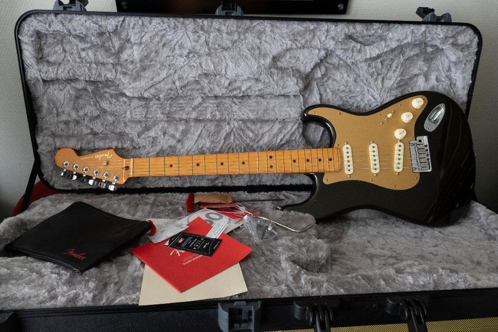 Fender American Ultra Stratocaster - Texas Tea - 2021, Muziek en Instrumenten, Ophalen, Zo goed als nieuw, Solid body, Fender