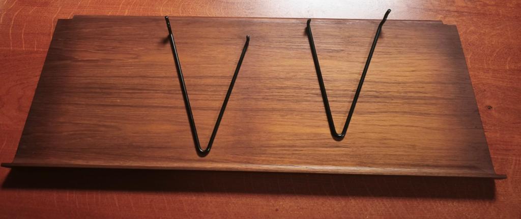 Deense vintage jaren 60 teak Poul Cadovius lectuurplank, Ophalen, Met plank(en), Teakhout, Zo goed als nieuw