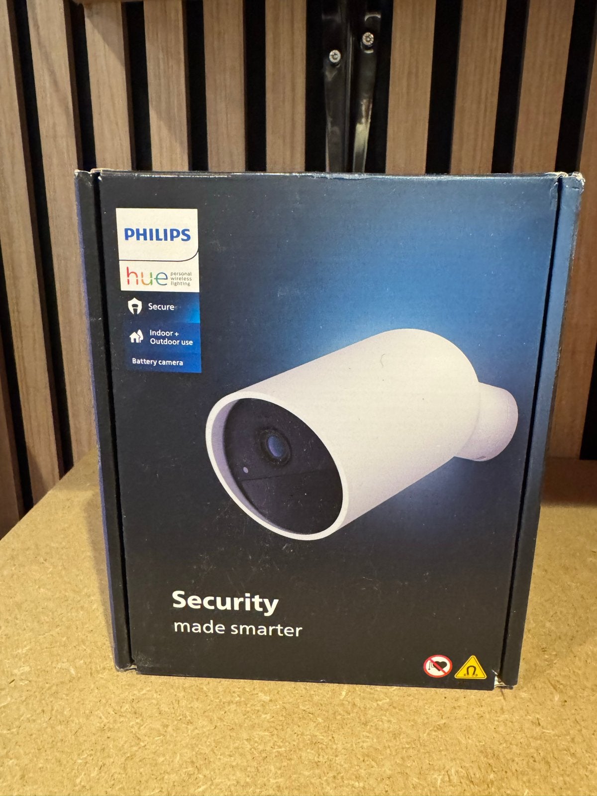 Philips Hue Secure Batterij Camera - nieuw, Audio, Tv en Foto, Videobewaking, Ophalen, Zo goed als nieuw, Binnencamera