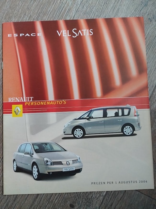 Renault Espace en Velsatis autofolder 2004, Ophalen of Verzenden, Nieuw, Renault