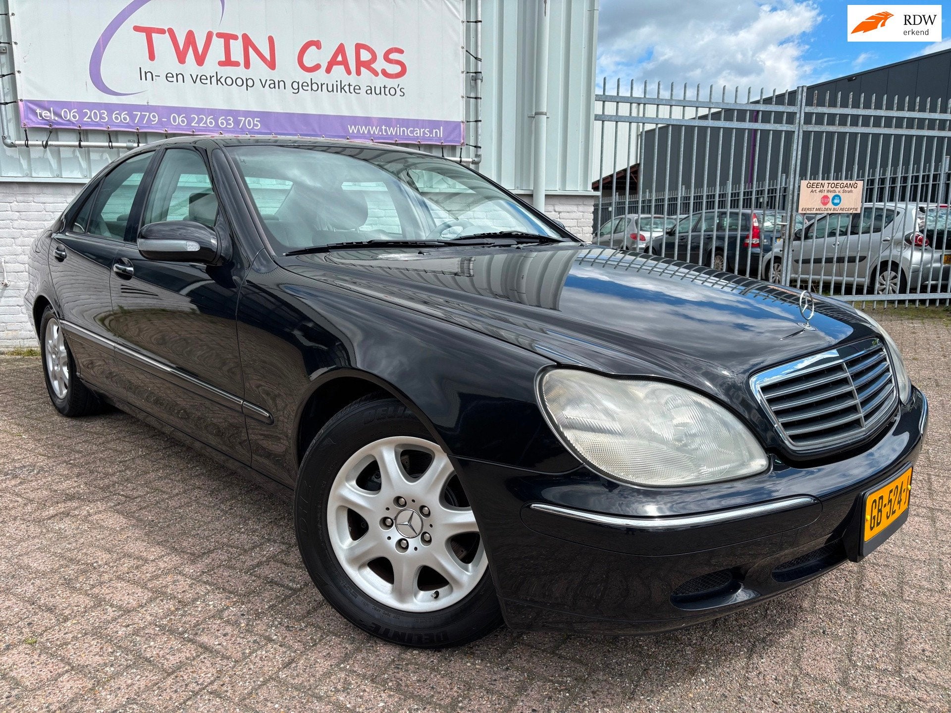 Mercedes-Benz S-klasse 320 Leder Xenon Luchtvering Youngtime, Auto's, Achterwielaandrijving, Gebruikt, Zwart, Bedrijf