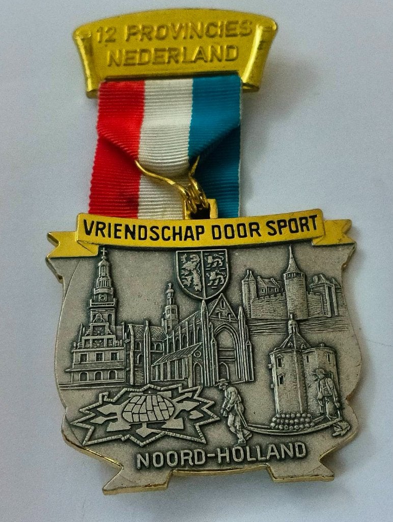 Wandelmedaille 12 provincies wandelmarsen, Postzegels en Munten, Ophalen of Verzenden, Overige materialen, Nederland