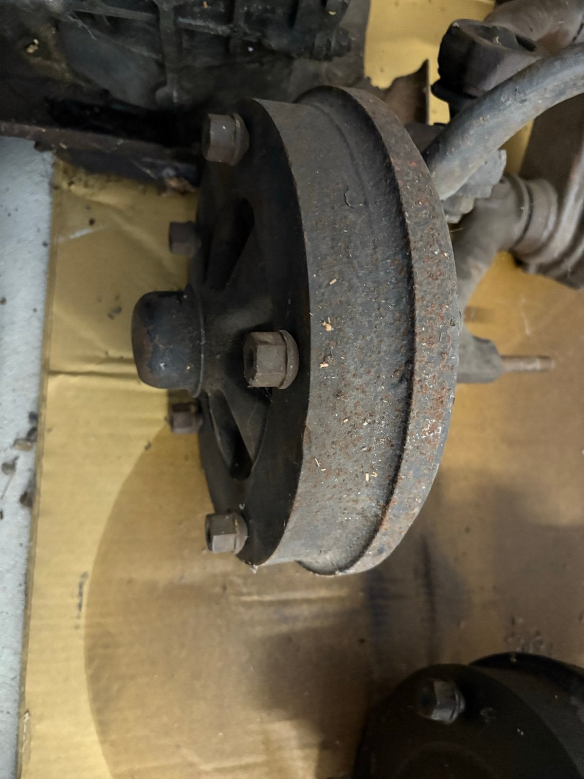 Verstevigde vooras en versnellingsbak van VW Kübel 181, Ophalen, Gebruikt, Oldtimer onderdelen