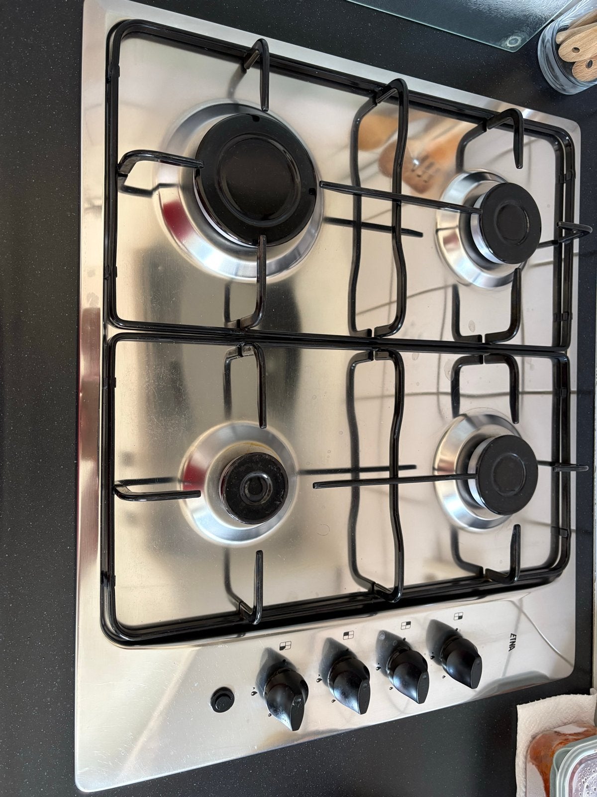 Etna gasfornuis - 4 pitten, Witgoed en Apparatuur, Ophalen, Gebruikt, 4 kookzones, Inbouw