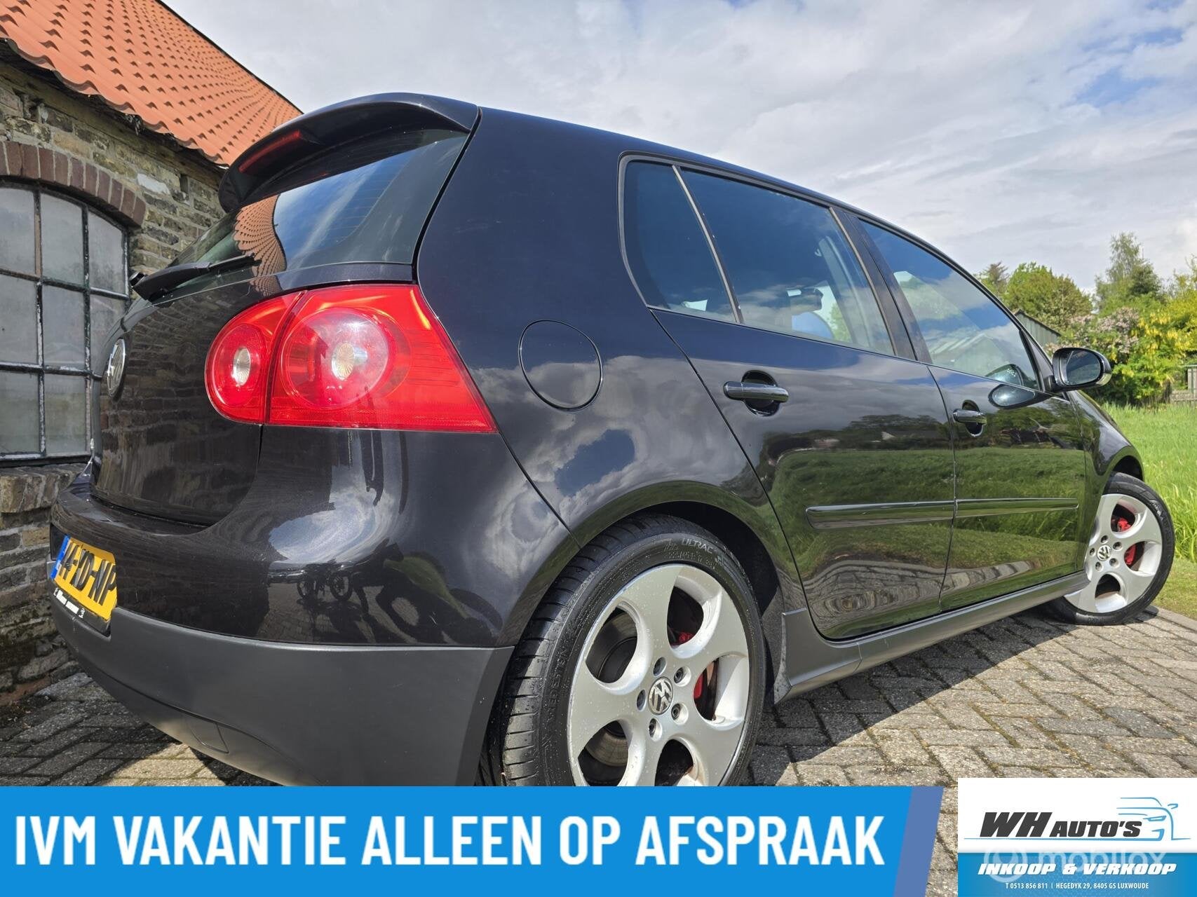 Volkswagen Golf 2.0 TFSI GTI, Gebruikt, 4 cilinders, Zwart, Origineel Nederlands