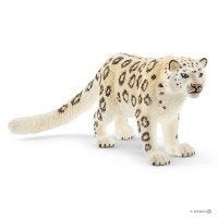 Schleich 14838 sneeuwluipaard, dierfiguur, Verzamelen, Dierenverzamelingen, Zo goed als nieuw, Beeldje of Figuurtje, Wild dier