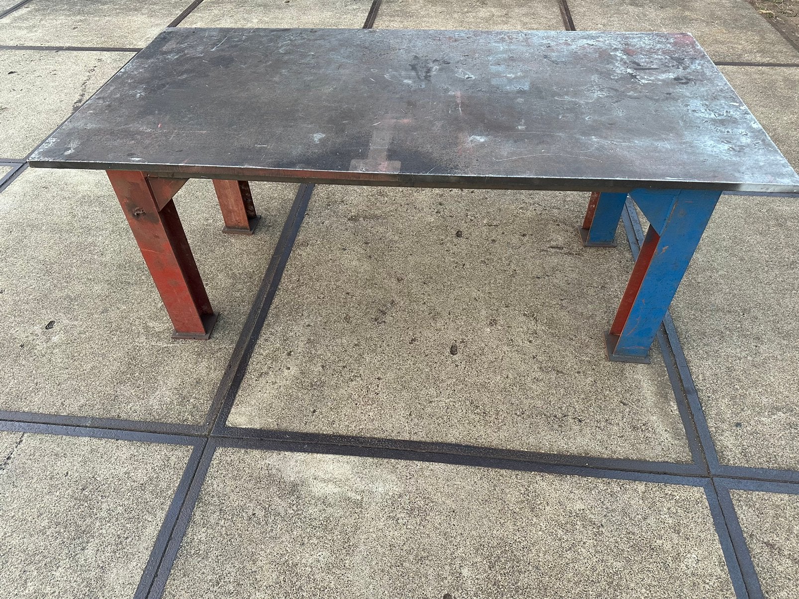2x WERKBANK LASTAFEL ZWARE TAFEL WERKTAFEL ROBUUST, Ophalen of Verzenden, Zo goed als nieuw, 170 cm of meer