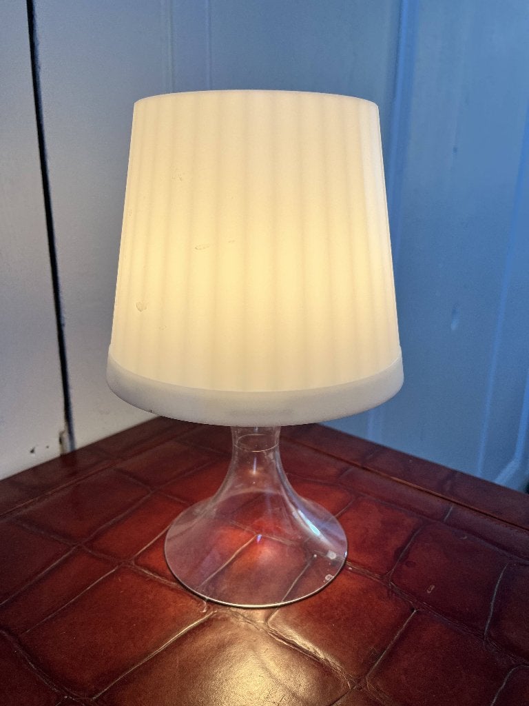 IKEA LAMPAN oplaadbare LED-lamp, Ophalen, Kunststof, Gebruikt, 20 cm