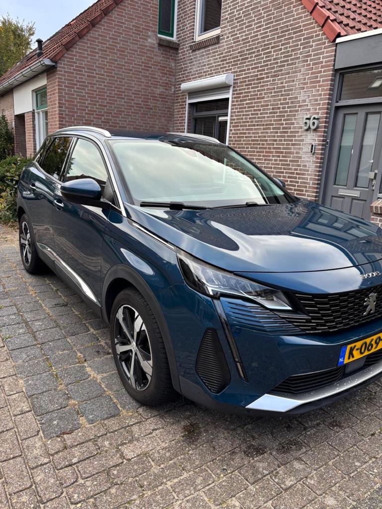 Peugeot 3008 1.2 PureTech Automaat – 2021 – Zeer nette staat, Auto's, 1295 kg, 1199 cc, Blauw, Origineel Nederlands