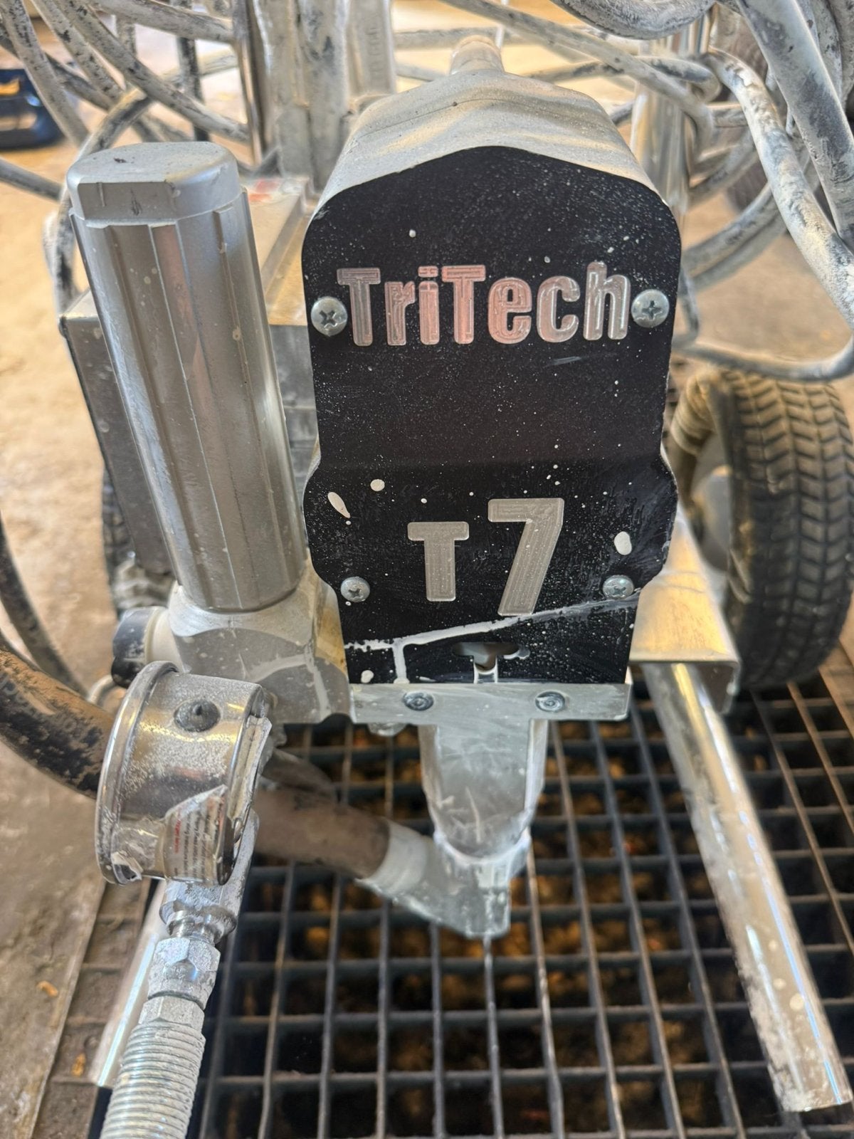 TriTech T7 Verfspuit - Professionele Airless Spuit, Ophalen of Verzenden, Gebruikt, Verfspuit of Verfpomp