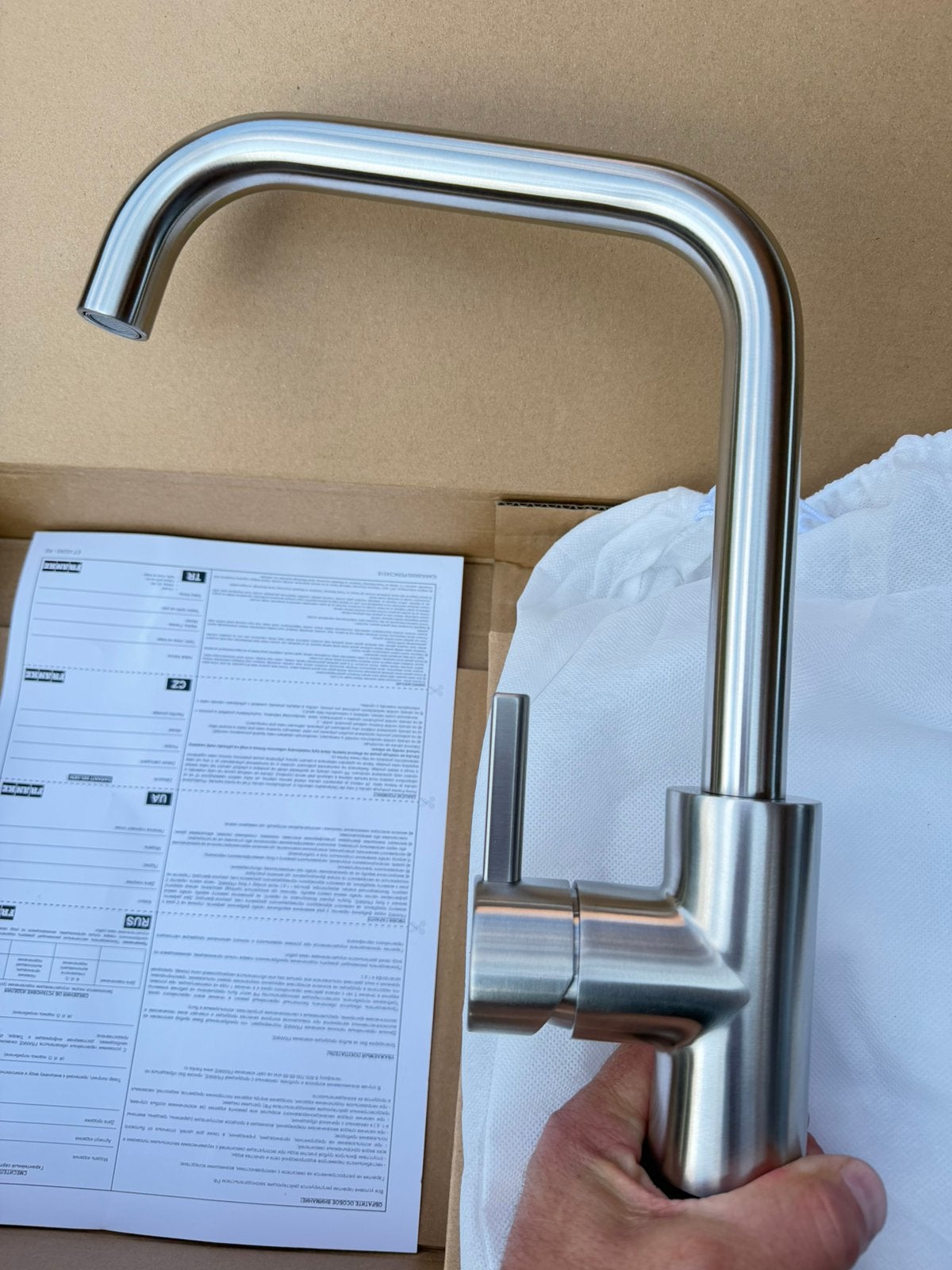 Franke kubus vast rvs keukenkraan, Ophalen, Zo goed als nieuw, Minder dan 100 cm