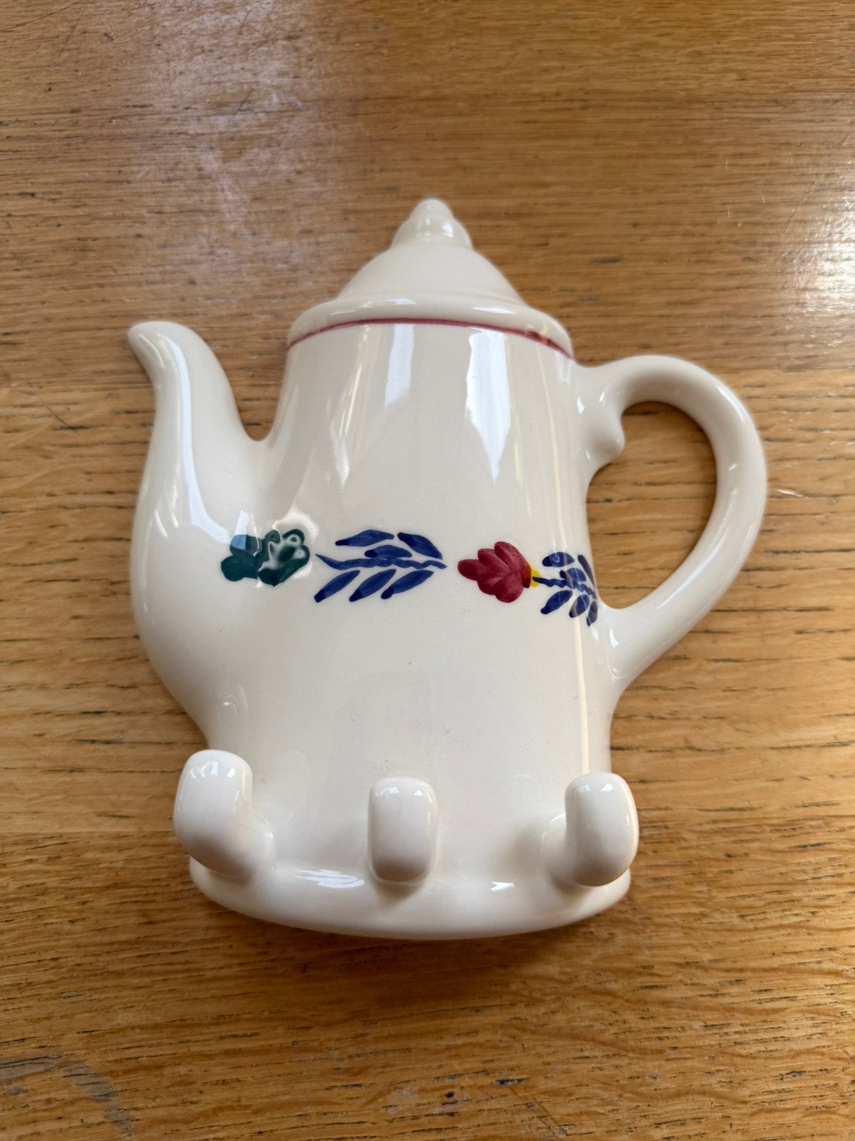 Boerenbont handdoek rekje, koffiepot Puntgaaf, Huis en Inrichting, Keuken | Servies, Ophalen of Verzenden, Zo goed als nieuw, Aardewerk