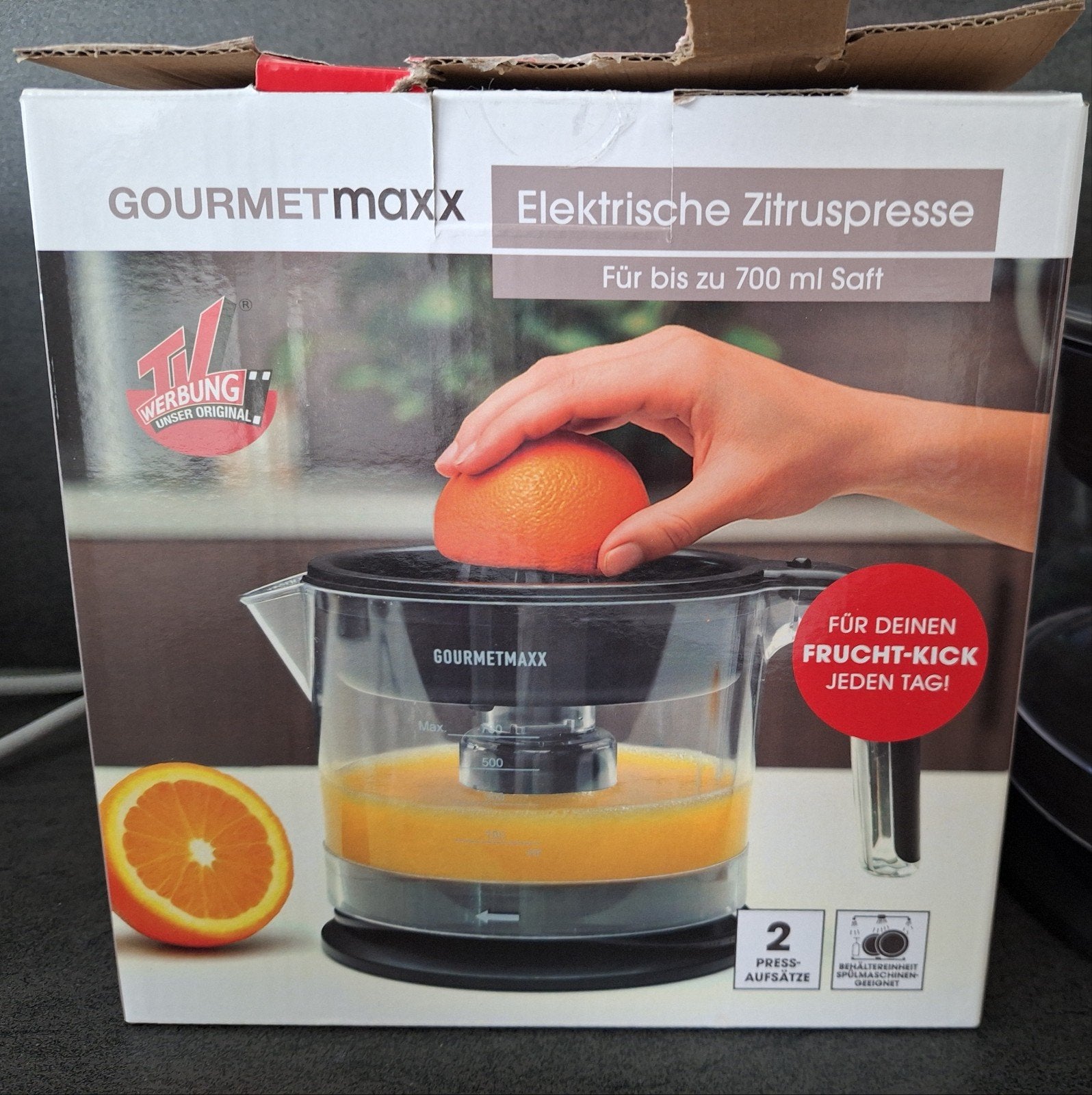 Gourmetmaxx Elektrische Citruspers - Nieuw in doos, Ophalen of Verzenden, Nieuw, Elektrisch, Citruspers