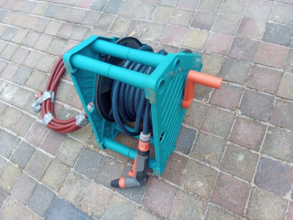 Tuinslanghaspel, Ophalen, Zo goed als nieuw, Tuinslang
