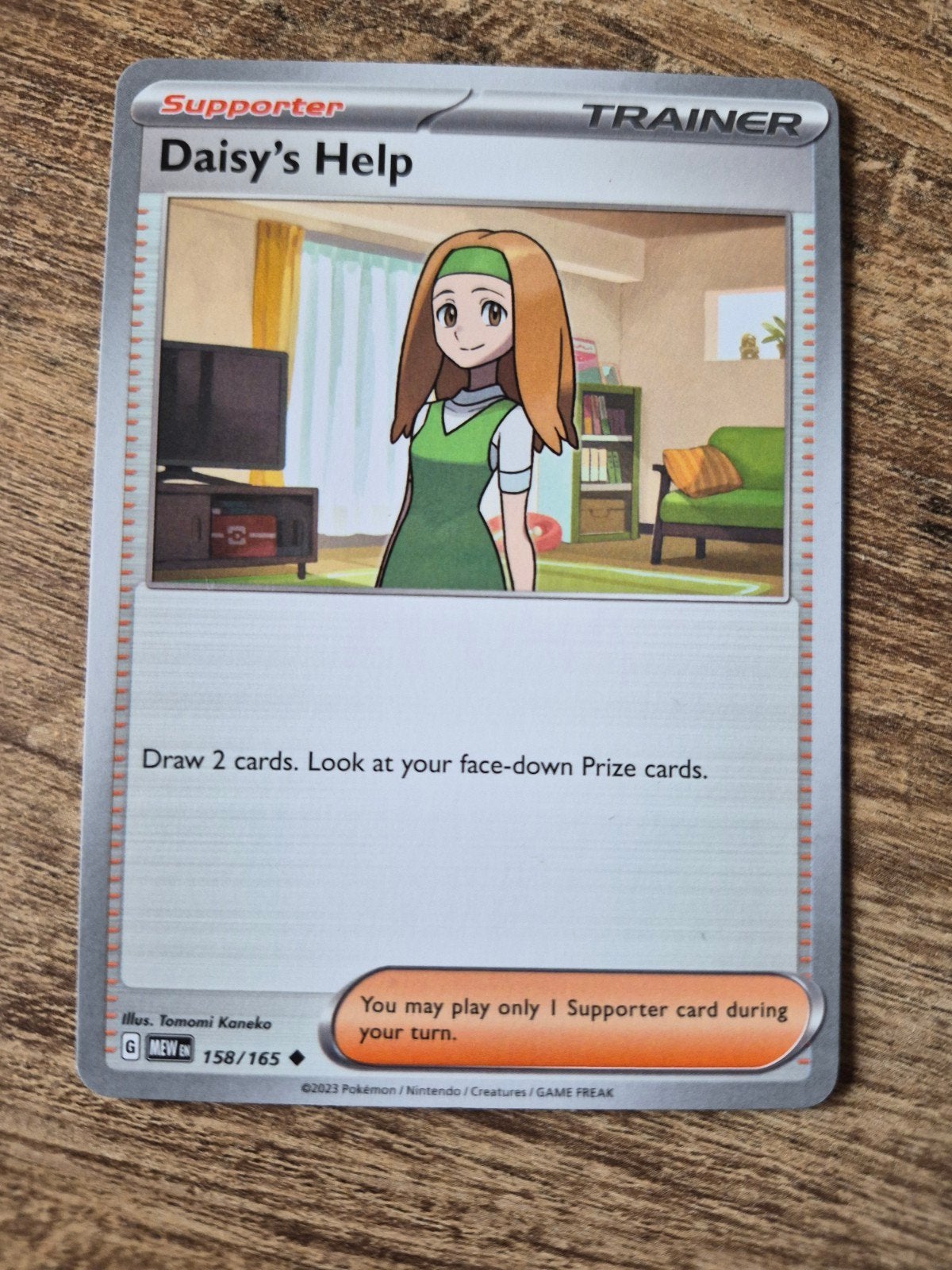 Pokemon Kaart: Daisy's Help Trainer 158/165) - Zo goed als n, Ophalen of Verzenden, Zo goed als nieuw, Losse kaart