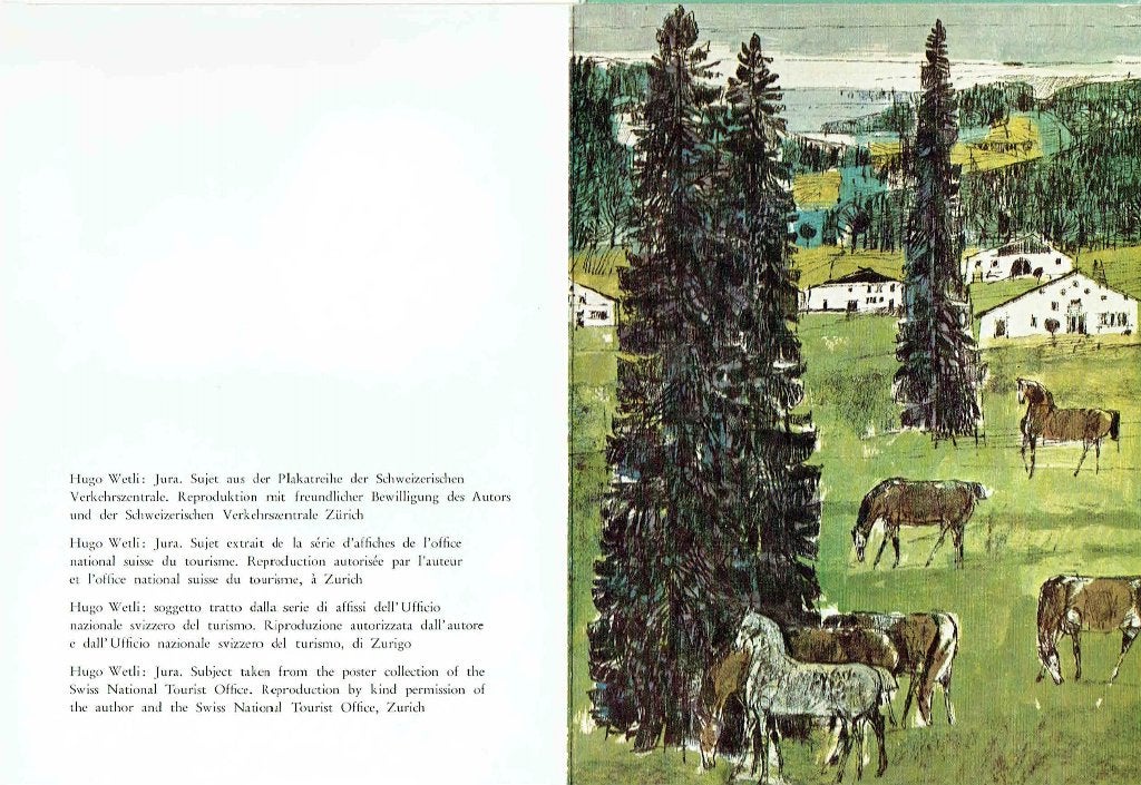 Zwitserland 1973 Nieuwjaar Filatelie PTT, Blok van 4, natuur, Postzegels en Munten, Verzenden, Overige typen
