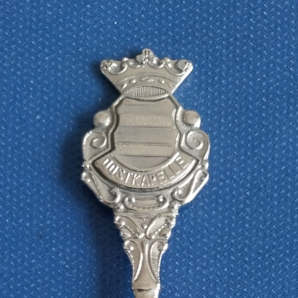 verzilverd lepeltje Oostkapelle (JS Zn), Ophalen of Verzenden