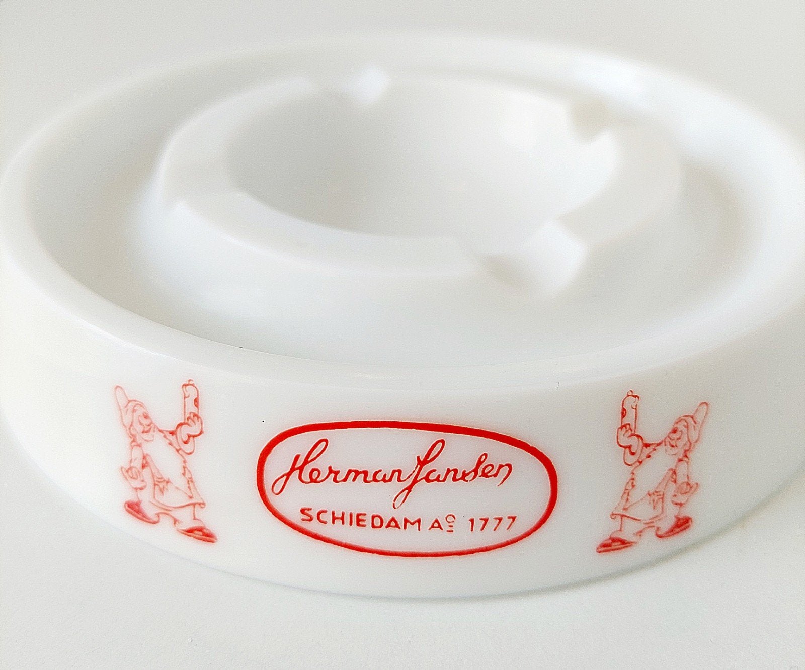 Oude Reclame Asbak Louter Kabouter Herman Jansen Schiedam, Verzenden