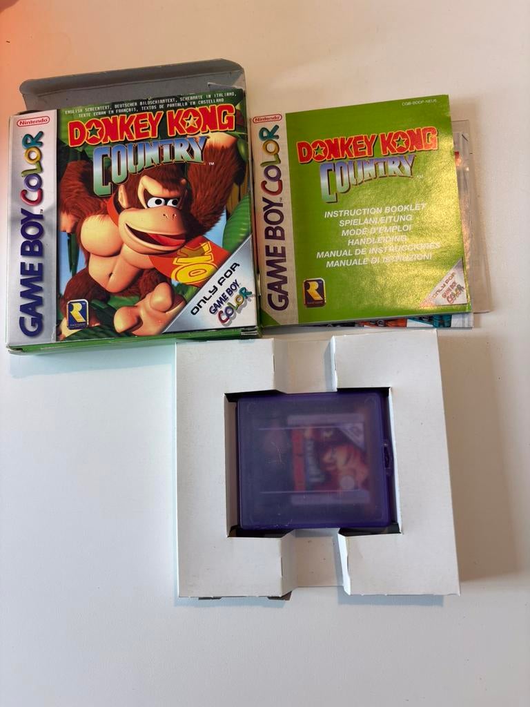 Vintage nintendo game boy color,donkey kong,country, Avontuur en Actie, Gebruikt, 1 speler, Ophalen of Verzenden
