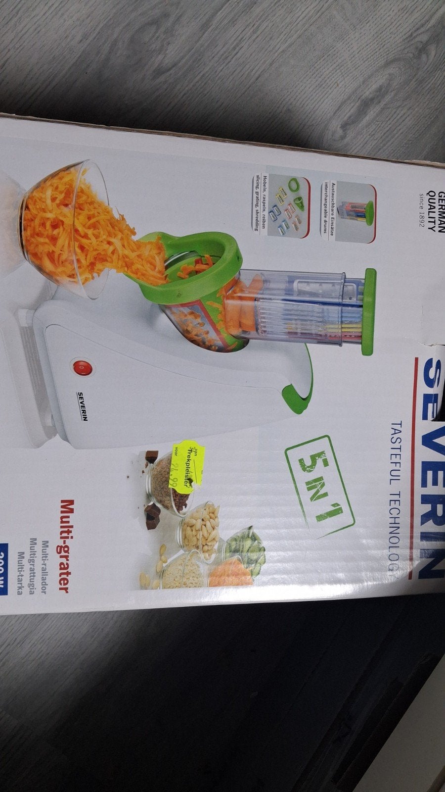 Severin Multigrater 5-in-1 - Nieuw in doos, Witgoed en Apparatuur, Keukenmixers, Ophalen, Nieuw