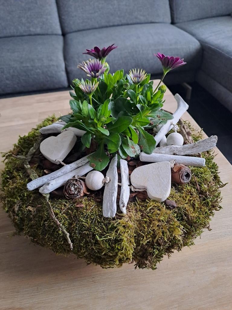 Mooie schaal met margriet, Huis en Inrichting, Woonaccessoires | Kransen, Ophalen