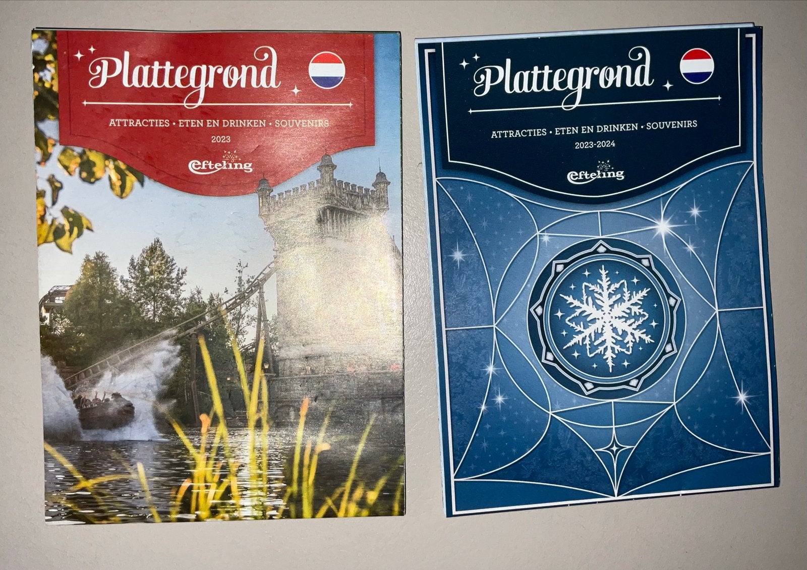 Efteling Plattegronden 2023 en 2023-2024 - Zo goed als nieuw, Verzamelen, Efteling, Ophalen of Verzenden, Zo goed als nieuw, Overige typen