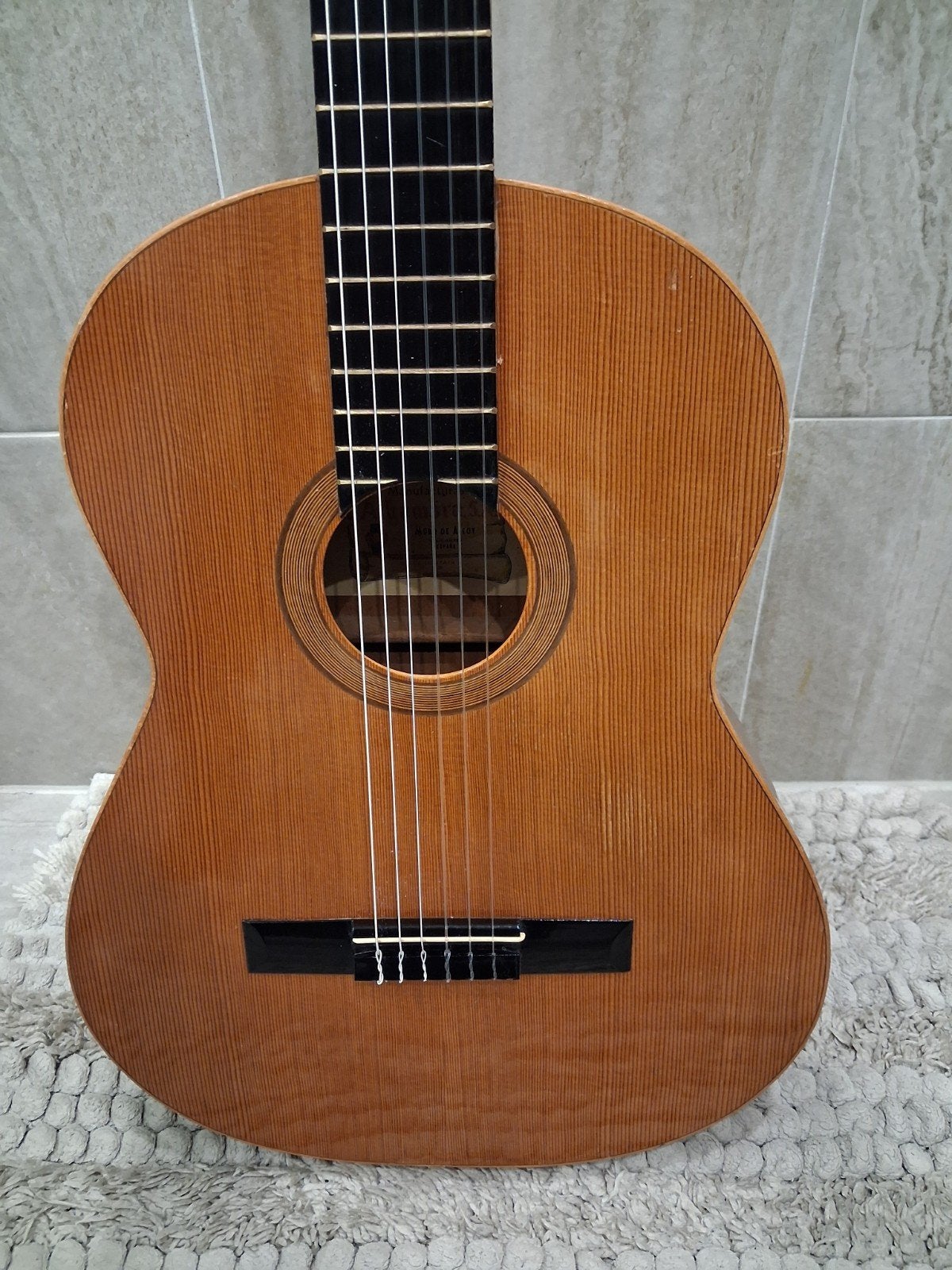 Mooie vintage Alhambra klassiek Spaanse gitaar jaren 70-80, Muziek en Instrumenten, Ophalen of Verzenden, Gebruikt, Klassieke of Spaanse gitaar