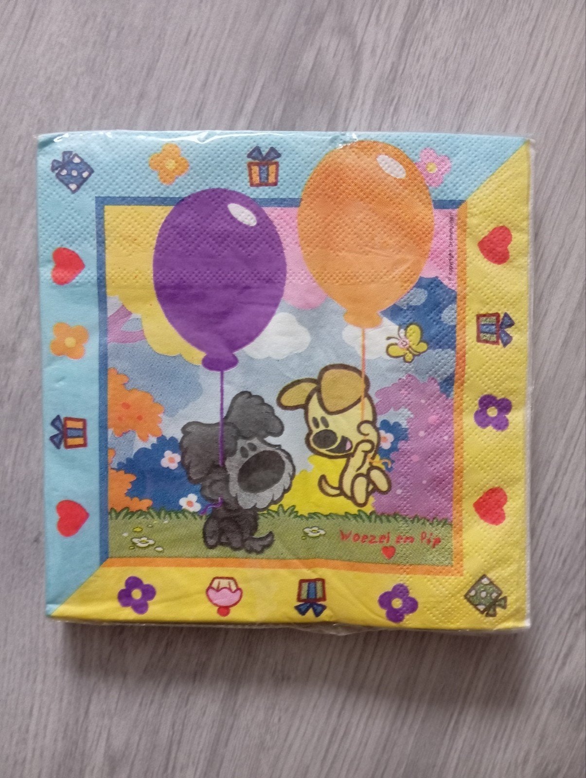 Woezel en Pip papieren servetten, Hobby en Vrije tijd, Feestartikelen, Ophalen of Verzenden, Nieuw, Versiering, Verjaardag